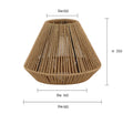 Decoration  Hand-woven Retro Paper-rope Lampshade Chandelier Rattan Light Cover For Cofe , Home, Hotel