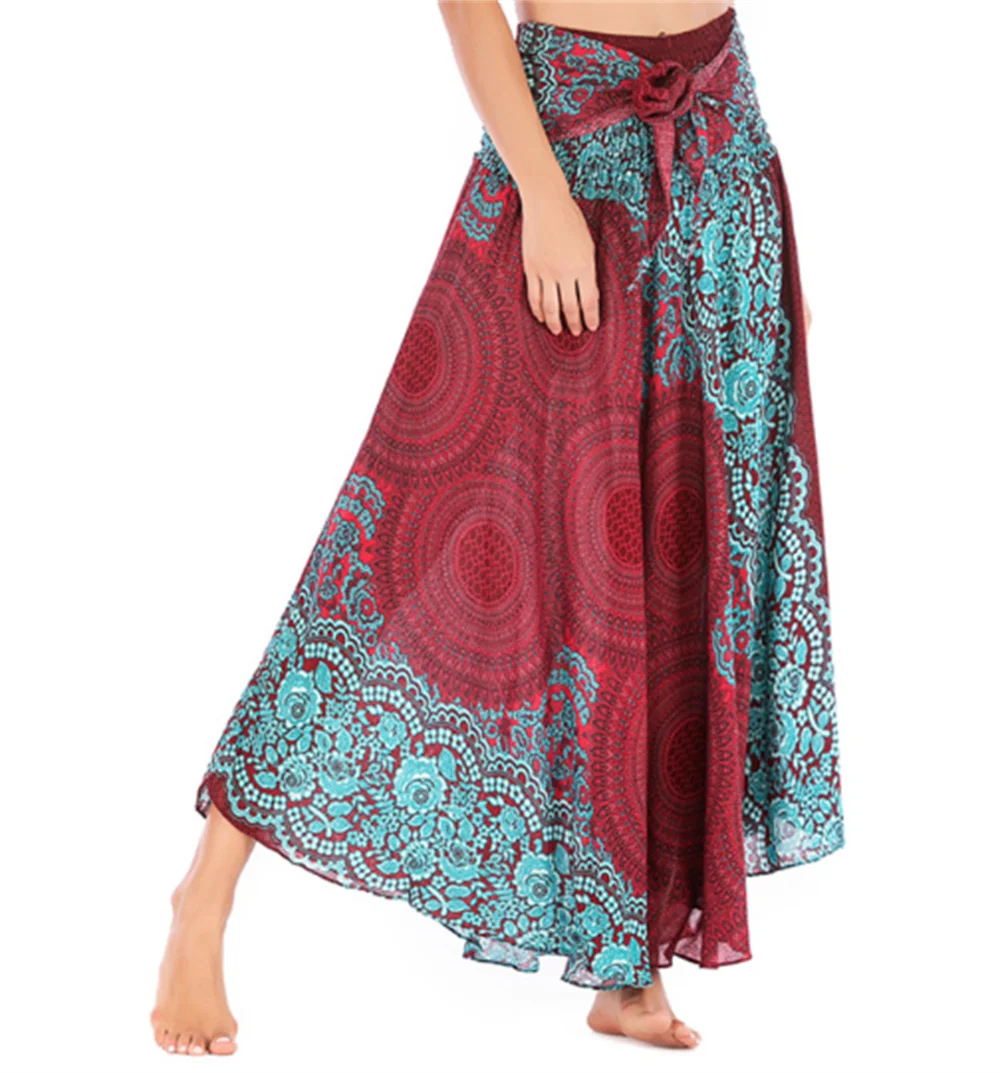Boho Chiffon Maxi Dress | Sleeveless V-Neck Beach Dress