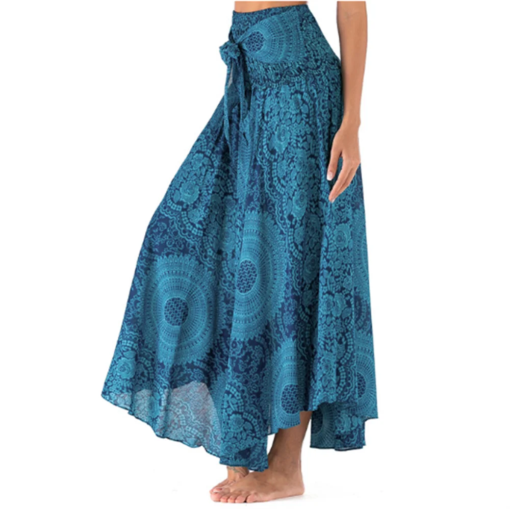 Boho Chiffon Maxi Dress | Sleeveless V-Neck Beach Dress