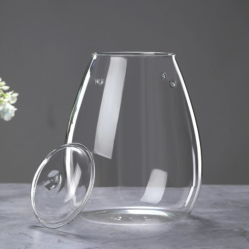 Multi-size Glass Bottle Creativity Dew Collection Glass Vase Micro Landscape Succulent Moss Landscape Glass Terrarium Home Decor