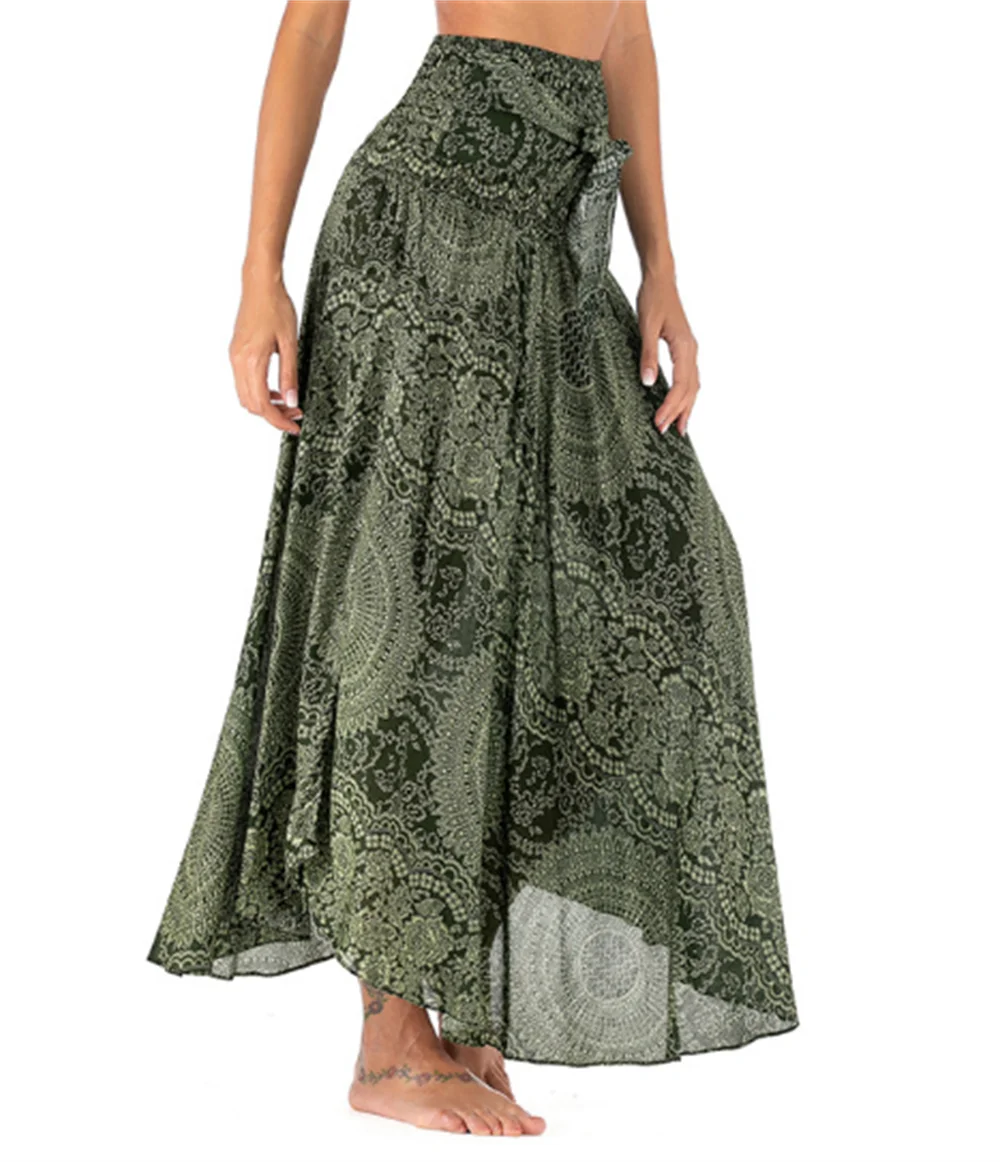 Boho Chiffon Maxi Dress | Sleeveless V-Neck Beach Dress
