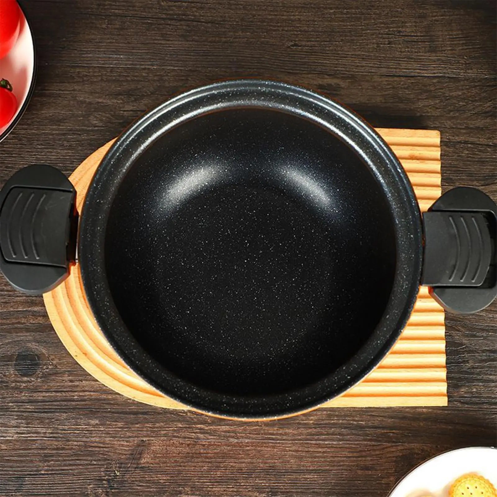Cast Iron Dutch Oven | Large Non-Stick Cooking Pot with Lid for Gas & Induction