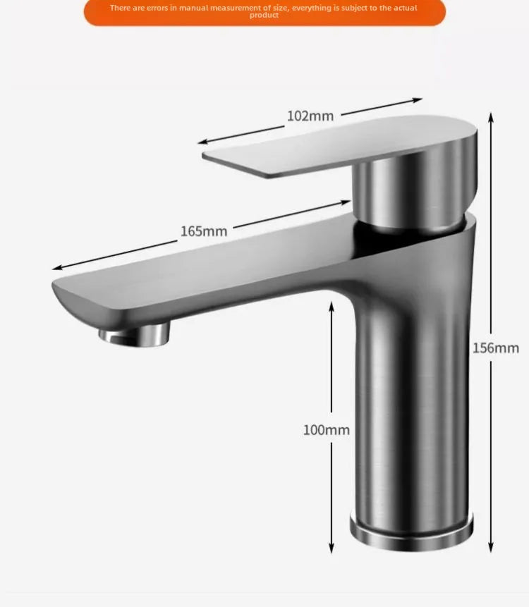 Copper Bathroom Basin Faucet | Single Handle Hot & Cold Countertop Tap