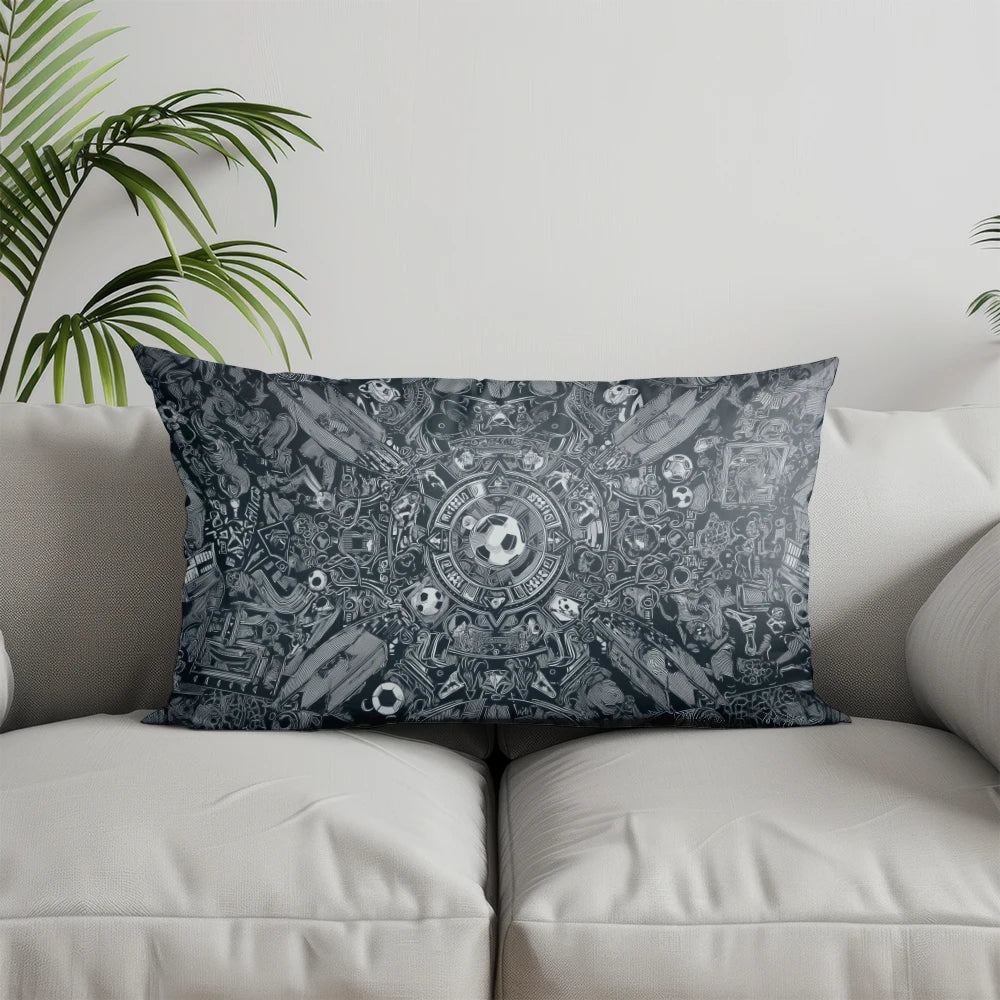 Home Decor Exquisite Persian-Patterned Pillowcase Suitable For Sofa Bedroom Car Pillow Cover Cushion Rectangular Back Cushion