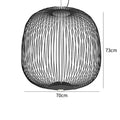 Modern Creative Iron Spokes Pendant Lights Minimalist Birdcage Chandelier for Living RoomDining Room Home Decor Hanging Lamp