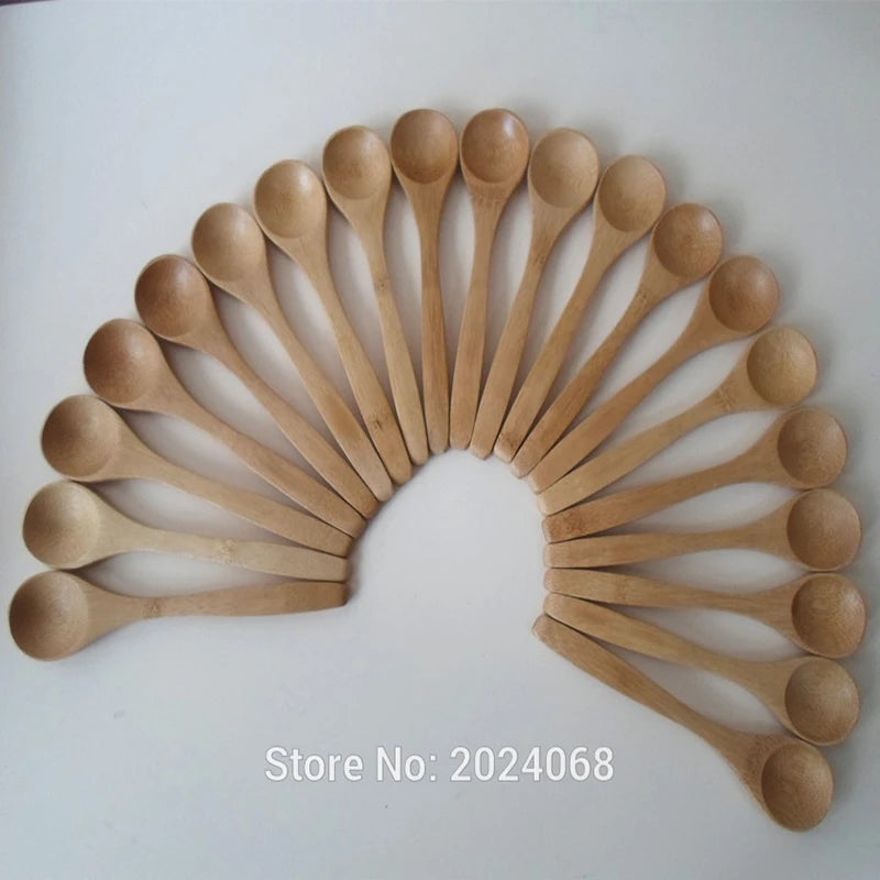 Wooden Bamboo Spoon Set | 10-Piece Eco-Friendly Kitchen Utensils