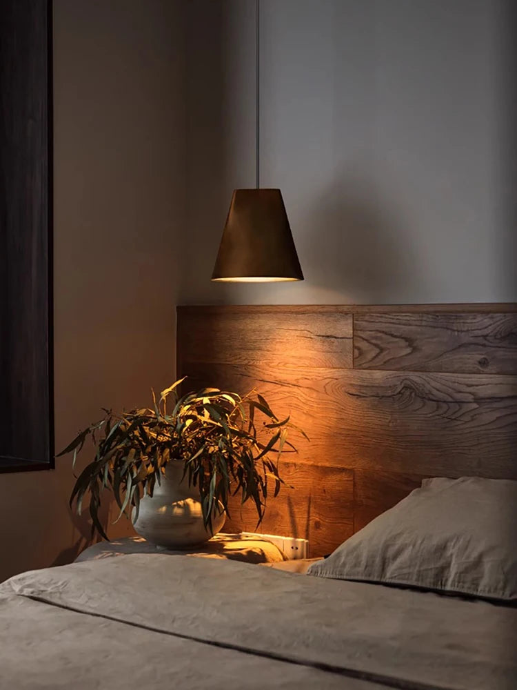 Modern Wooden Lamp for Dining Table Pendant Light Fixture Bedside Art Design Restaurant Solid Wood Lustres Home Decor