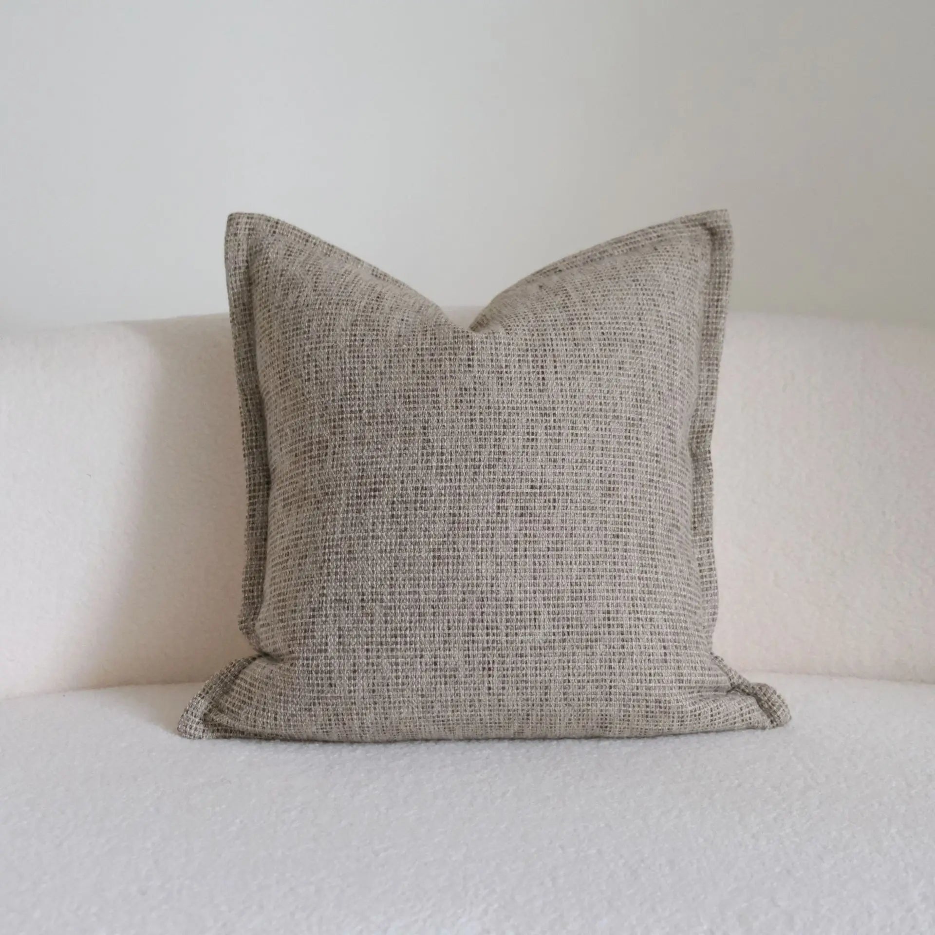 Boho Woven Tufted Cushion Cover with Tassels – Striped Farmhouse Pillow Case