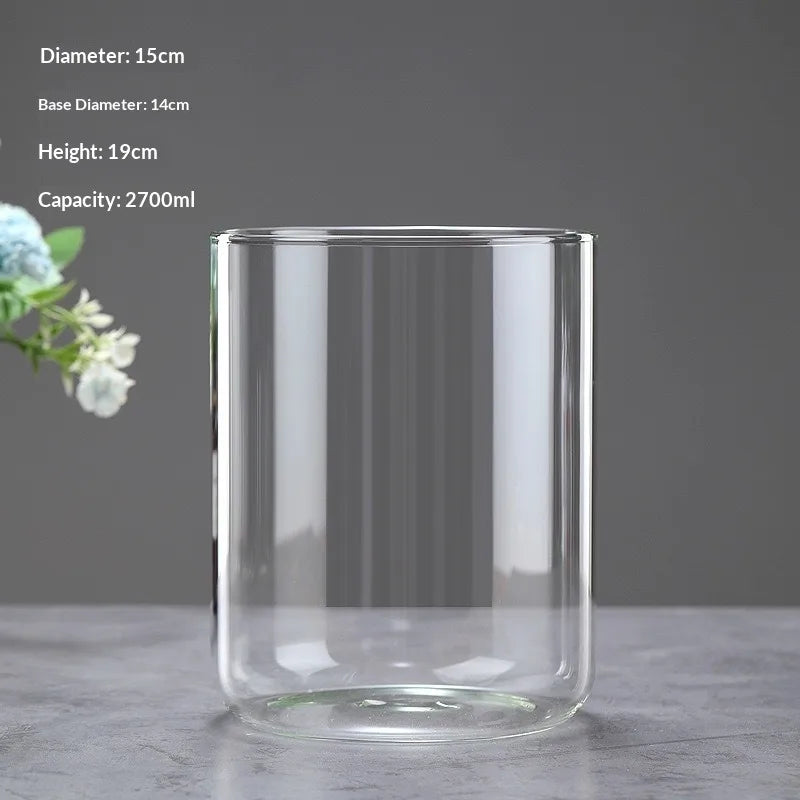 Multi-size Glass Bottle Creativity Dew Collection Glass Vase Micro Landscape Succulent Moss Landscape Glass Terrarium Home Decor