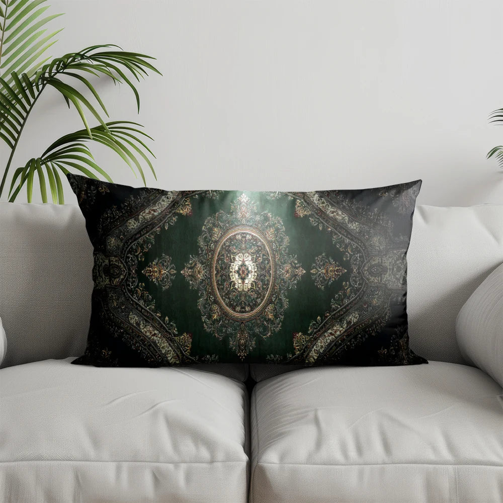 Home Decor Exquisite Persian-Patterned Pillowcase Suitable For Sofa Bedroom Car Pillow Cover Cushion Rectangular Back Cushion
