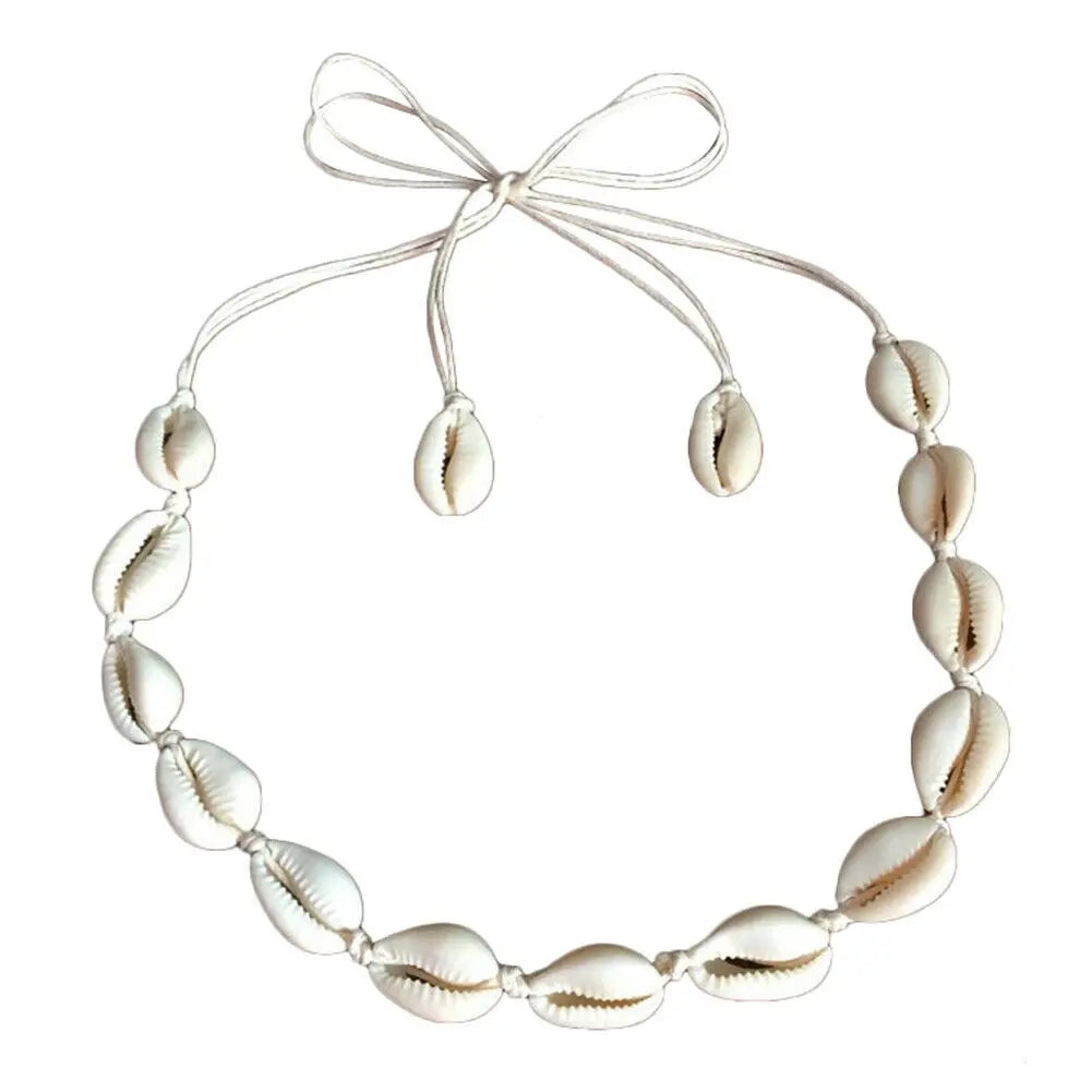 Boho Shell Pendant Choker Necklace – Beach Summer Jewelry for Women