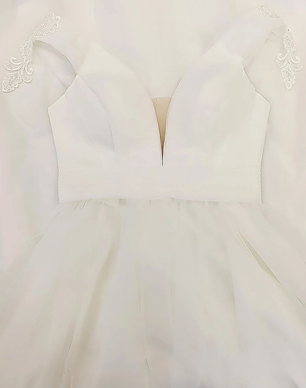 Boho Wedding Dress – Sexy V-Neck Backless A-Line Bridal Gown