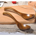 Natural Phoebe Wood Spoon | Handcrafted Wooden Dessert & Soup Spoon
