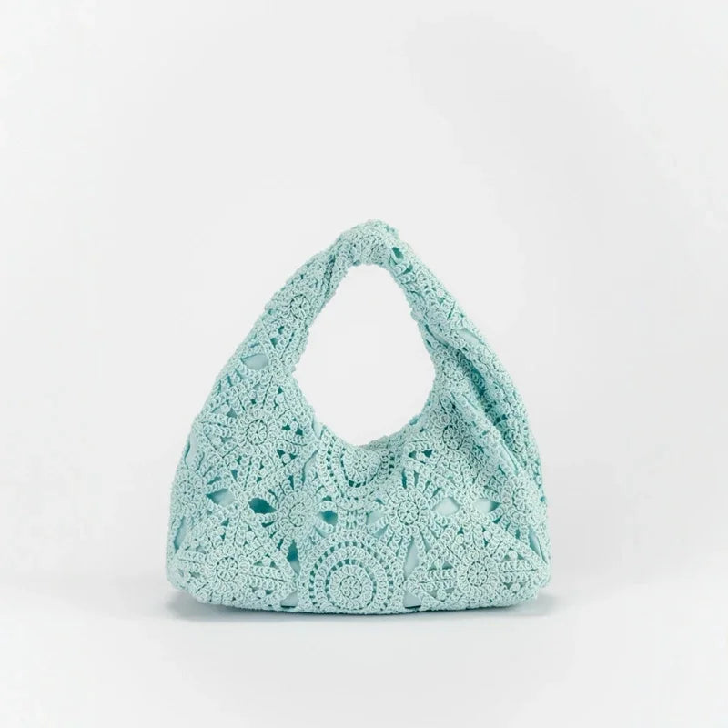 Boho Woven Beach Tote Bag | Handmade-Style Wicker Handbag for Women
