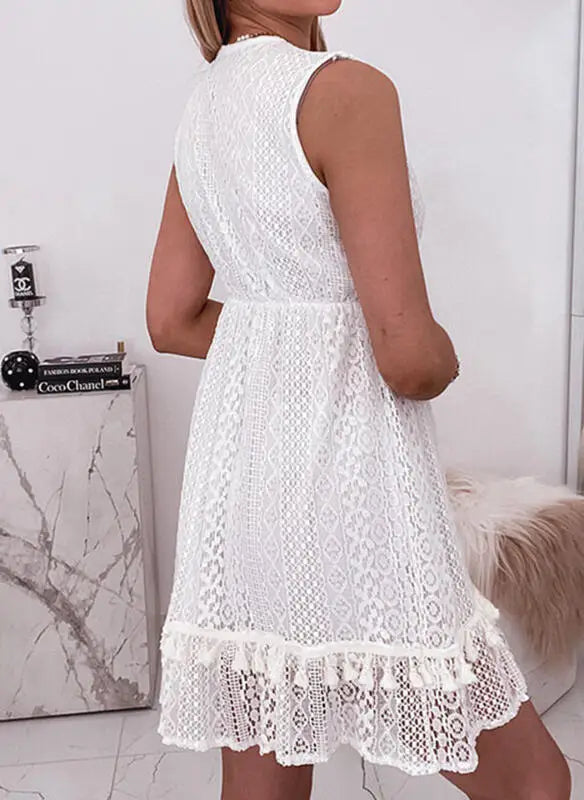 Boho Lace Embroidery Maxi Dress | Long Sleeve Beach Tunic